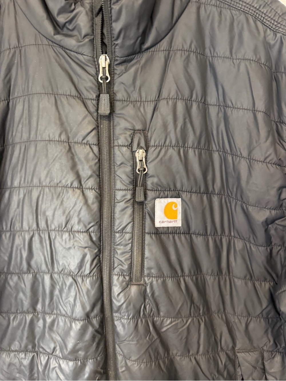 Carhartt Gilliam Rain Defender Men’s Black Quilted Puffer Jacket - Picture 7 of 13